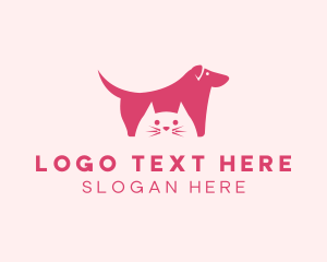 Kitten - Dog Cat Pet Shop logo design