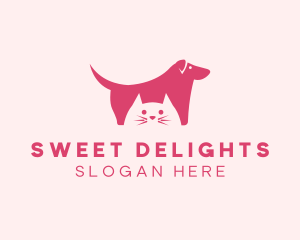 Dog Cat Pet Shop Logo