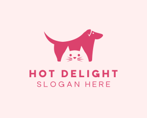 Dog Cat Pet Shop logo design