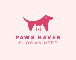 Dog Cat Pet Shop logo design