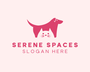 Dog Cat Pet Shop logo design