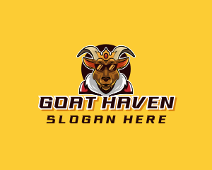 Goat - King Goat Gaming logo design