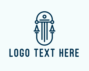 Jury - Pillar Scale Lawyer logo design