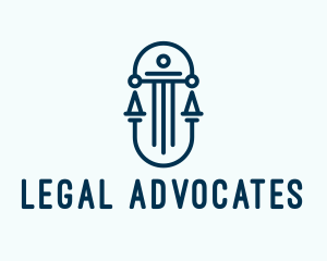 Pillar Scale Lawyer  logo design