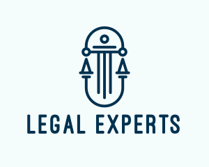 Lawyer - Pillar Scale Lawyer logo design