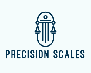 Pillar Scale Lawyer  logo design
