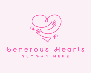 Philanthropy - Charity Hug Heart logo design