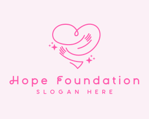 Nonprofit - Charity Hug Heart logo design