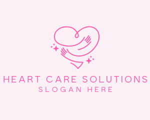 Charity Hug Heart logo design