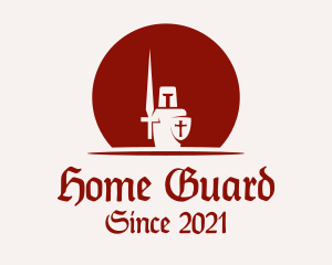 Medieval Royal Guard logo design