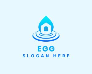 Window Cleaning - Droplet House Real Estate logo design