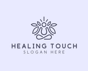 Spiritual Meditation Yoga logo design