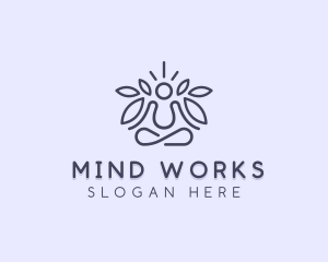 Spiritual Meditation Yoga logo design