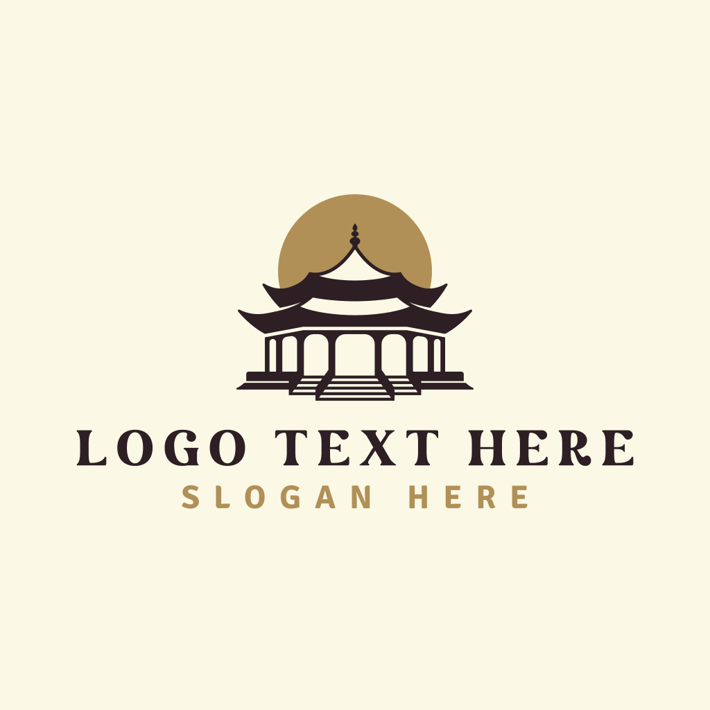 Chinese Temple Pagoda Logo | BrandCrowd Logo Maker