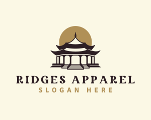 Chinese Temple Pagoda logo design