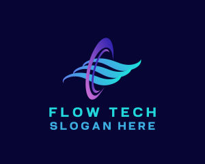 Flow - Cooling Wave Breeze logo design