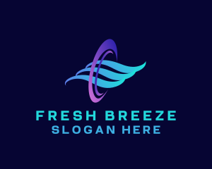 Breeze - Cooling Wave Breeze logo design