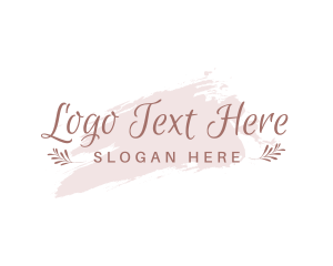 Vegan - Blush Feminine Wordmark logo design