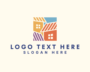 Lease - House Roof Real Estate logo design