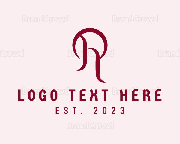 Cosmetic Skin Care Letter R Logo
