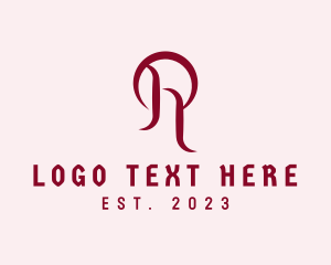 Red - Cosmetic Skin Care Letter R logo design