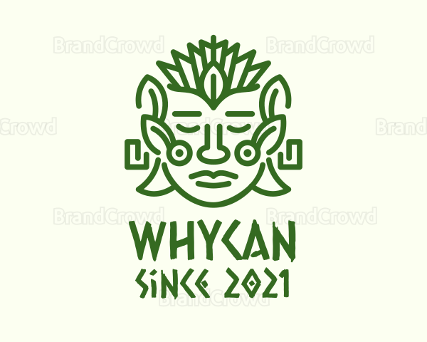 Nature Mayan Mask Logo