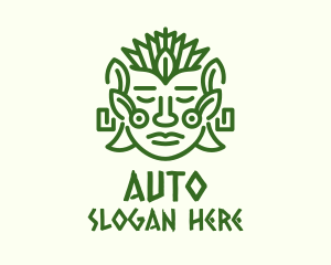 Nature Mayan Mask Logo