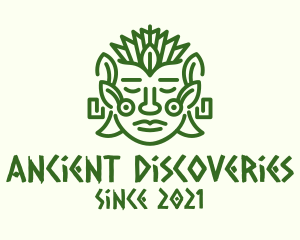 Nature Mayan Mask logo design