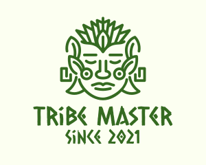 Nature Mayan Mask logo design