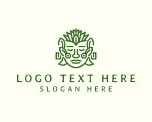 Abstract - Nature Mayan Mask logo design