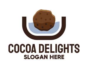 Chocolate Cookie Dip logo design