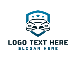 Car - Sports Car Shield logo design