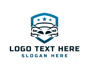 Sports Car Shield logo design