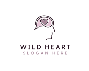 Heart Head Psychiatrist logo design