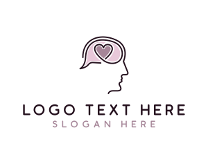 Psychologist - Heart Head Psychiatrist logo design