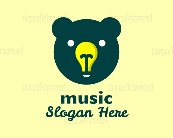 Bear Head Light Logo