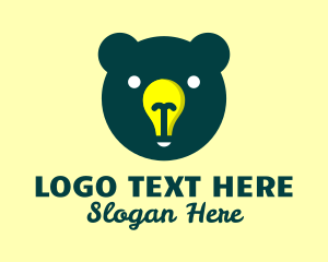 Bear - Bear Head Light logo design