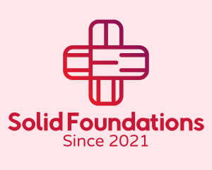 Medical Center - Red Health Cross logo design