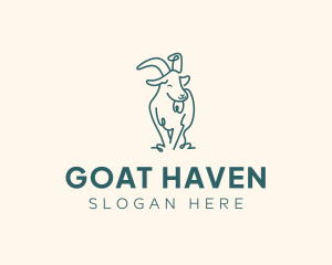 Happy Pet Goat logo design