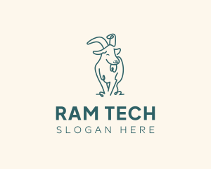 Happy Pet Goat logo design