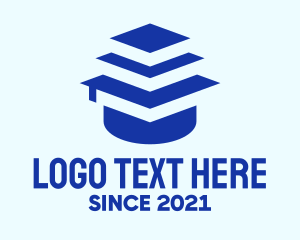 Crash Course - Graduation Cap Learning logo design