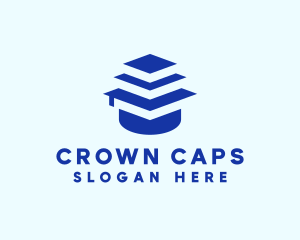 Graduation Cap Learning logo design