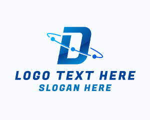 Y2k - Business Orbit Letter D logo design