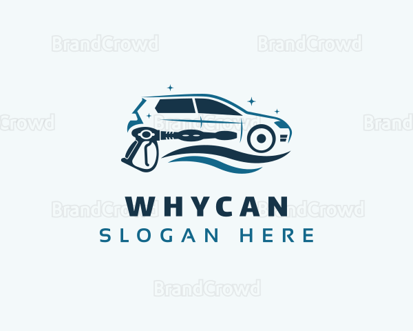 Pressure Washing Car Logo