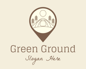 Ground - Location Camping Site logo design