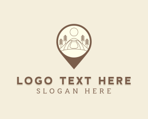 Minimalist - Location Camping Site logo design