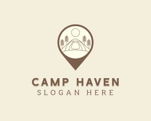 Location Camping Site  logo design