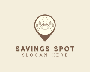 Location Camping Site  logo design