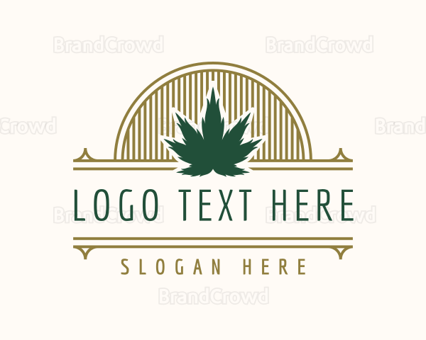 Weed Company Badge Logo