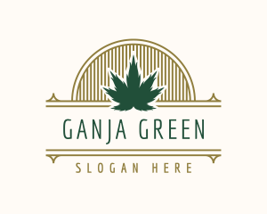 Weed Company Badge logo design